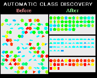 An AutoClass interpolation of raw data with no predefined categories