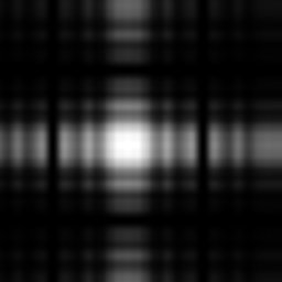 Fourier transform of 32x32 pixel image