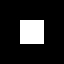 64x64 image of a white square on a black background